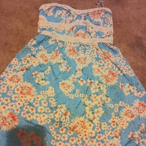 Floral Dress or Long Blouse Size Medium